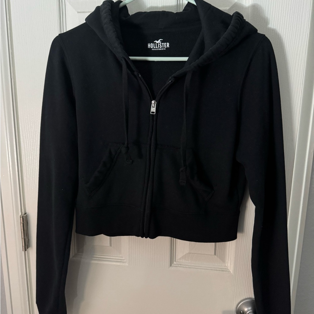 Hollister Women's Black Hoodie S